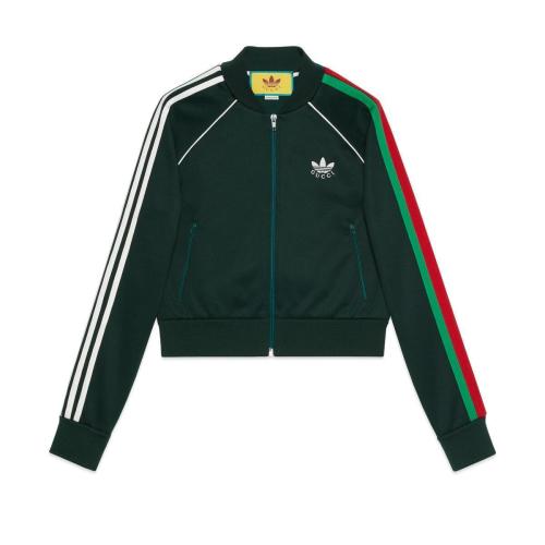  GUCCI古馳 22年秋冬 女士 adidas x Gucci聯(lián)名系列拉鏈夾克 702399 XJEGU 3806