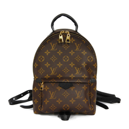 Louis Vuitton/路易威登女士啡色印花皮革PALM SPRINGS 小號(hào)雙肩包背包女包 M44871【預(yù)售3-4周】