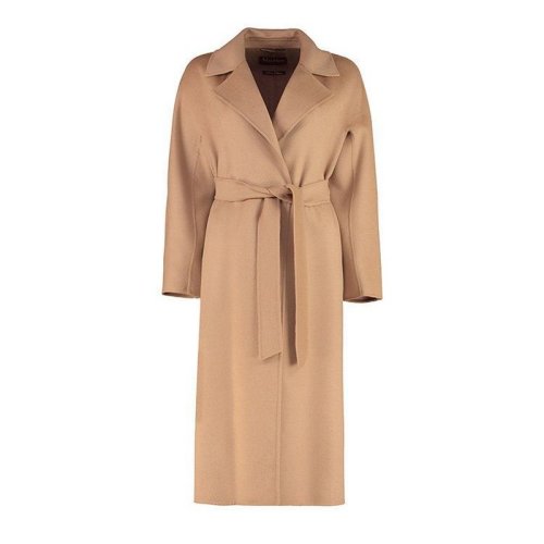 MaxMara/麥絲瑪拉 女士卡其色羊毛大衣 CLES 024