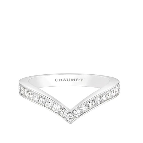 Chaumet/尚美 經(jīng)典JOSéPHINE系列 18k金白金約瑟芬皇后鉆石戒指 083590