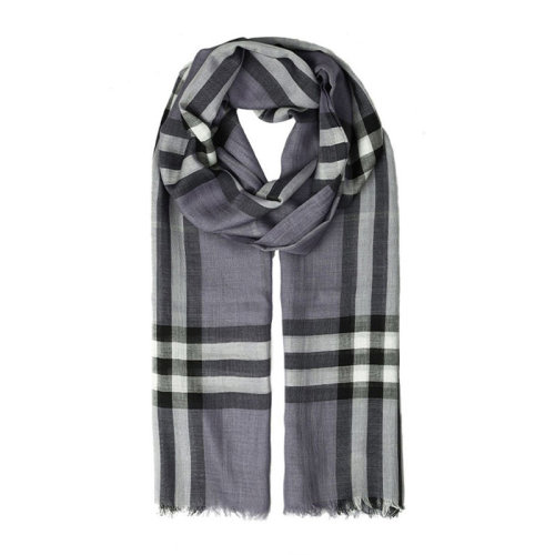 BURBERRY/博柏利 女士格紋絲毛混紡時(shí)尚休閑絲巾圍巾圍脖多色可選