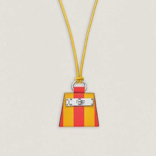  HERMES愛(ài)馬仕 22年秋冬 女士 吊墜 Pendentif Monpetitkelly imprime， petit modele H010726CK