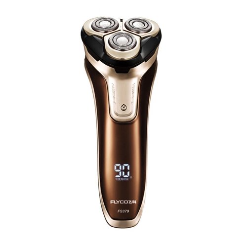 flyco/飛科 電動(dòng)剃須刀FS379全身水洗 男士三刀頭智能刮胡刀充插兩用 SH