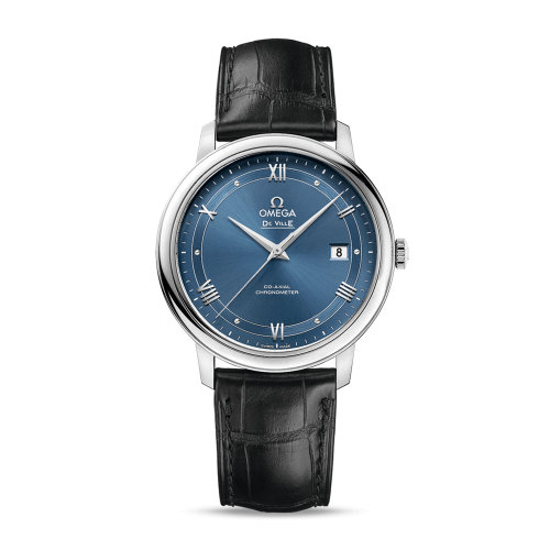 OMEGA/歐米茄 碟飛系列 典雅 同軸腕表 精鋼表殼 皮表帶 自動(dòng)機(jī)械 男士腕表 424.13.40.20.03.002