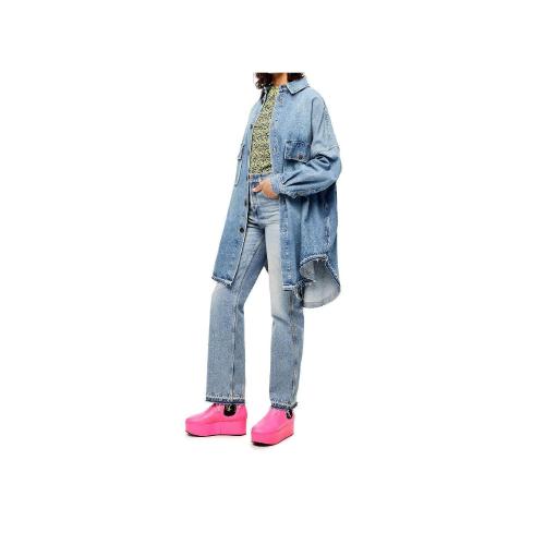  LOEWE羅意威 22年秋冬 女士 長(zhǎng)袖襯衫 Long overshirt in denim S359Y13X01-6395