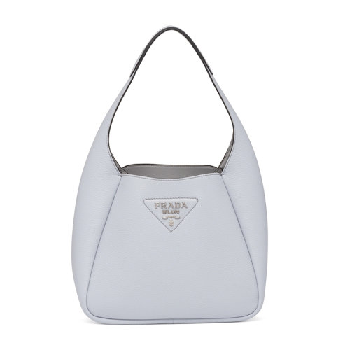 PRADA/普拉達 經(jīng)典款 女士矢車菊藍皮革飾有金屬三角徽標單肩手提包1BC127_2DKV_F010I_V_OOM