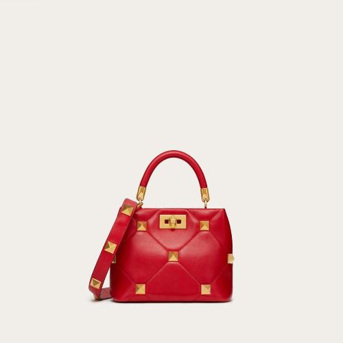 VALENTINO華倫天奴 22年秋冬 女士 單肩包 PETIT SAC a MAIN ROMAN STUD THE HANDLE BAG EN NA 預(yù)定商品1-3周發(fā)貨