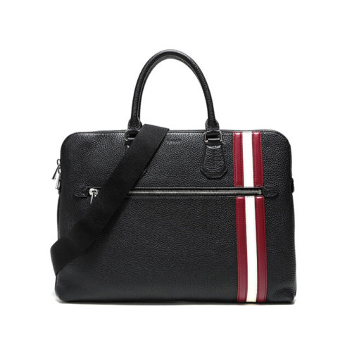 BALLY/巴利 男士 男包 黑色皮革時尚斜挎包單肩包 6228684