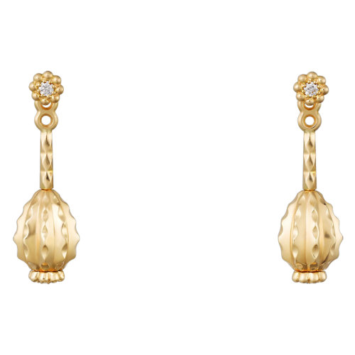 CARTIER/卡地亞 CACTUS DE CARTIER系列 18k金鑲嵌鉆石仙人掌耳墜B8301257