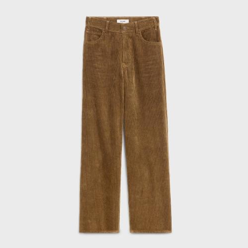  CELINE賽琳思琳 22年秋冬 女士 牛仔褲 JEANS KITTY VELOURS COTELé 2N756116S.07IA