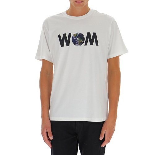  Moncler/蒙克萊 男士白色棉質(zhì)短袖T恤 8C000088392B 001 PLFSX