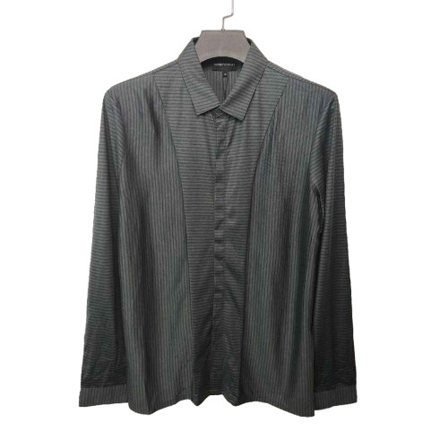 Emporio Armani/安普里奧阿瑪尼 灰色條紋男士襯衫 R1C01J R1L9J 619