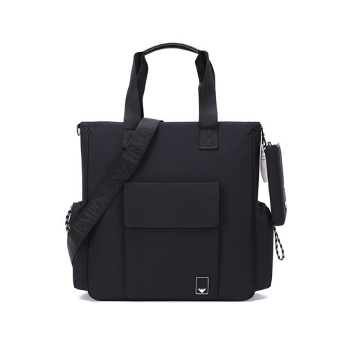 Emporio Armani/安普里奧阿瑪尼【22年新款】男士織物/聚氨酯手提單肩斜挎包公文包帶小包鷹標圖案 Y4N9 Y104V