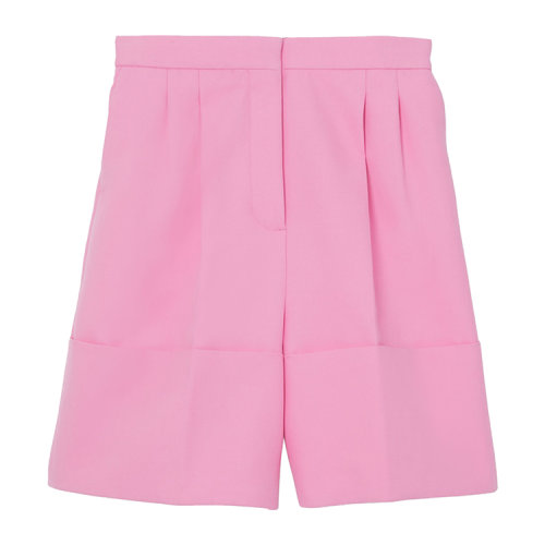 BURBERRY/博柏利 亞洲版型褲腿細節(jié)棉質(zhì)斜紋量裁短褲 女士短褲 80432641