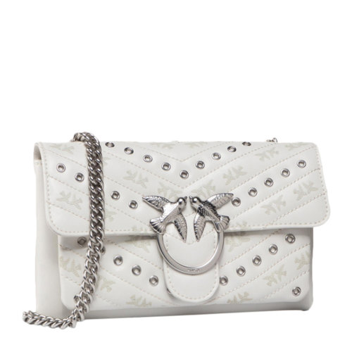 Pinko/品高女士時尚精致LOGO標(biāo)志燕子單肩包斜挎包鏈條包女包 1P21NQ多色可選