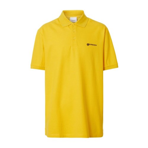  BURBERRY/博柏利 男士黃色棉質(zhì)短袖POLO衫 8025753 PLFSX
