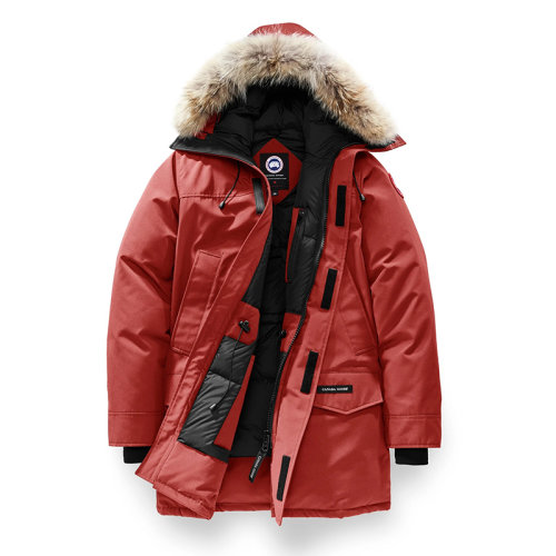 CANADA GOOSE/加拿大鵝   LANGFORD系列 男士紅楓色連帽毛邊防風(fēng)派克大衣2062M-ER
