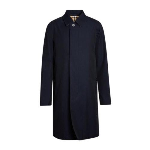 BURBERRY/博柏利 男士 服裝 藍(lán)色棉質(zhì)大衣 男士大衣
