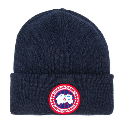 CANADA GOOSE/加拿大鵝 男女同款 中性時(shí)尚羊毛經(jīng)典LOGO標(biāo)識(shí)套頭帽針織帽帽子 多色可選 6936M