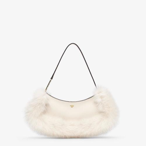  FENDI芬迪 22年秋冬 女士 手提包 Fendi OLock Swing 8BS068ALS9F1IVS