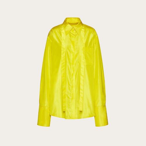  VALENTINO華倫天奴 22年秋冬 女士 長袖襯衫 CHEMISIER EN TAFFETAS LA_Vé XB0AB3L1745PV8