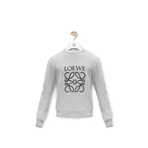  LOEWE羅意威 22年秋冬 男士 長袖T恤 棉質(zhì) Anagram 刺繡衛(wèi)衣 H6169410OF-1120 預定商品1-3周發(fā)貨