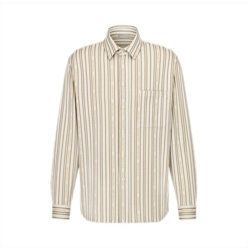  Dior Homme/迪奧桀傲 男士拼色棉質(zhì)長(zhǎng)袖襯衫 113J500-A0682-088 PLFSX