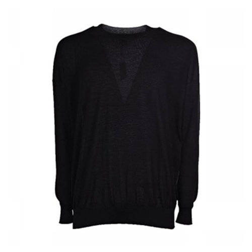 LOEWE/羅意威 男裝 品牌LOGO黑色羊毛男士針織衫/毛衣 H3109240CO-1114