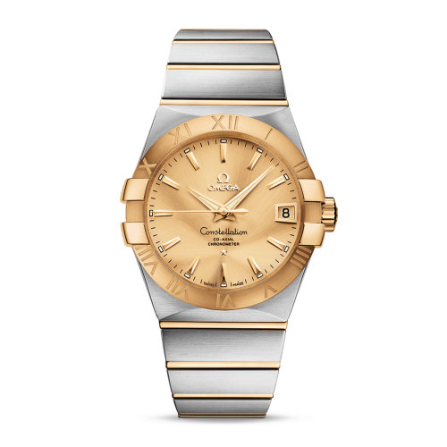 OMEGA/歐米茄 星座系列 精鋼 18K金 自動(dòng)機(jī)械 男士腕表 123.20.38.21.08.001