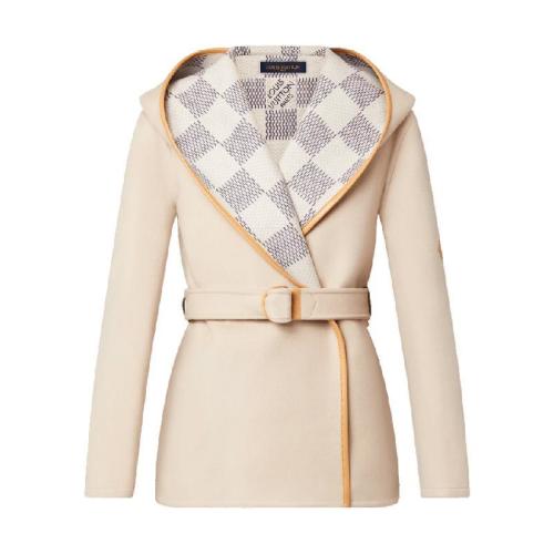  LV路易威登 22年秋冬 22年早春 女士 大衣 Caban croise Damier Azur 1A9SJ6 1A9SJ7 1A9SJ8 1A9SJ9 1A9S 預(yù)定商品2-6周發(fā)貨