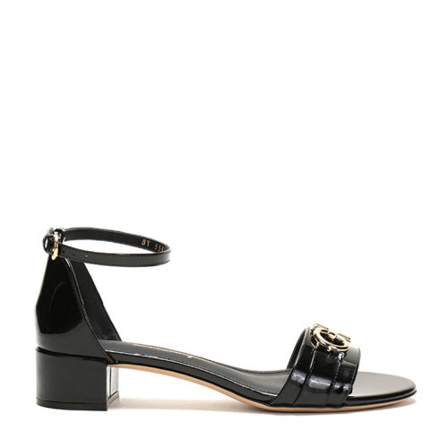 SalvatoreFerragamo/菲拉格慕 女士COMO系列牛皮革GANCINI踝帶涼鞋704695