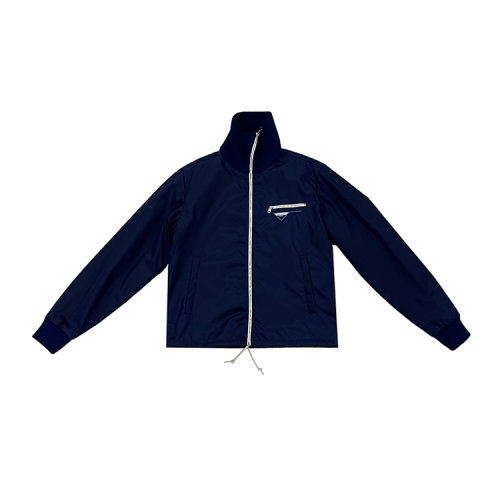 PRADA/普拉達(dá)  服裝 外套 男性 運(yùn)動(dòng)風(fēng) 胸標(biāo) 藍(lán)色 男士夾克 SGB055-S-191#1TSN#F0V41