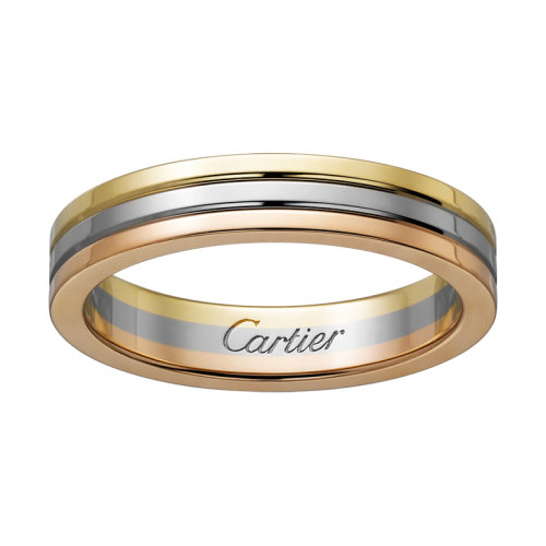 CARTIER/卡地亞 TRINITY系列 18K金黃金白金玫瑰金三色戒指 求婚訂婚結(jié)婚對戒   B4052200