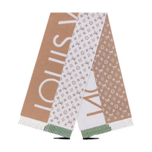  LV路易威登 22年秋冬 男士 圍巾 MONOGRAM SPLIT 圍巾 M77119 預(yù)定商品2-6周發(fā)貨