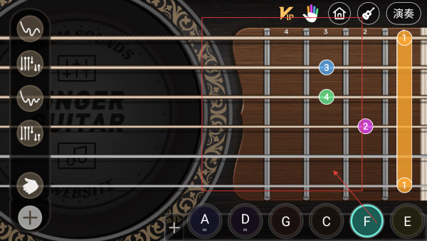 指尖吉他模擬器